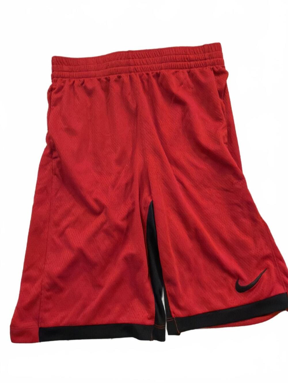 Nike Boys Red Dri-FIT Athletic Basketball Shorts XL